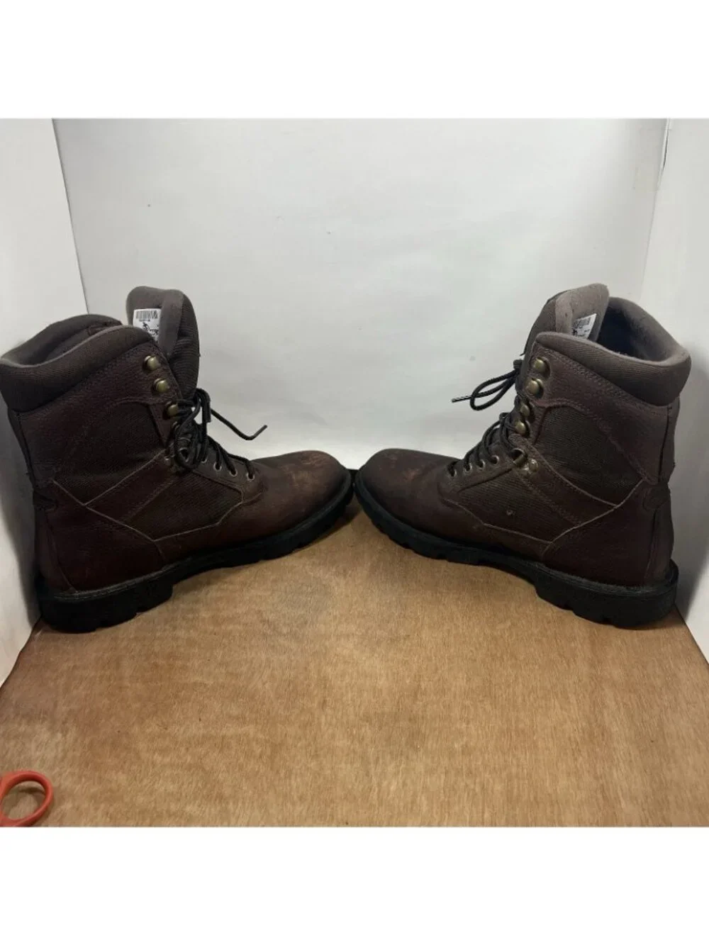 Georgia Boots Homeland Work Boots Men's Size 9.5 Waterproof Brown Leather G108